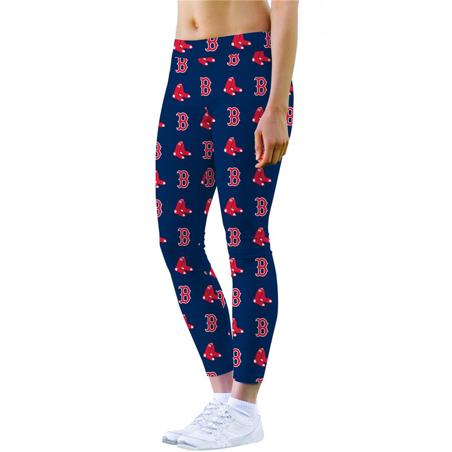 Boston Red Sox Loudmouth Women's Active Leggings - Navy