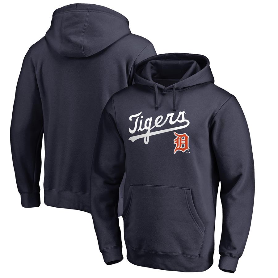 Detroit Tigers Fanatics Branded Vintage Cooperstown Collection Wahconah Pullover Hoodie - Navy