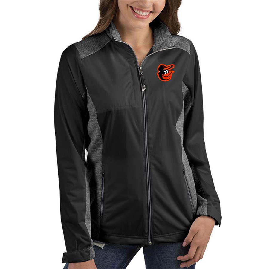 Baltimore Orioles Antigua Women's Revolve Full-Zip Jacket - Black