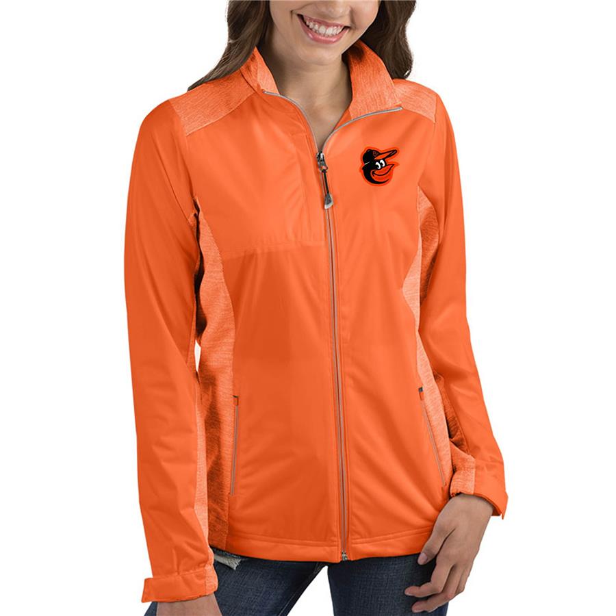 Baltimore Orioles Antigua Women's Revolve Full-Zip Jacket - Orange