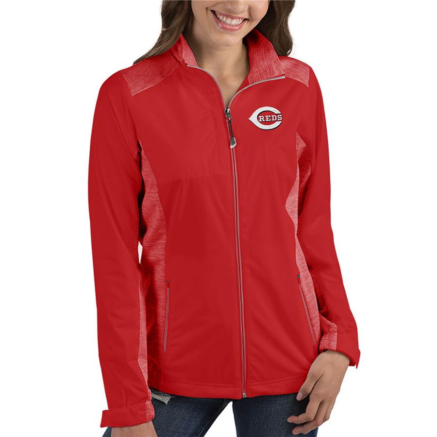 Cincinnati Reds Antigua Women's Revolve Full-Zip Jacket - Red