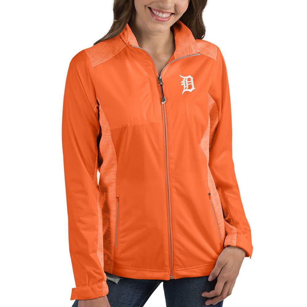 Detroit Tigers Antigua Women's Revolve Full-Zip Jacket - Orange
