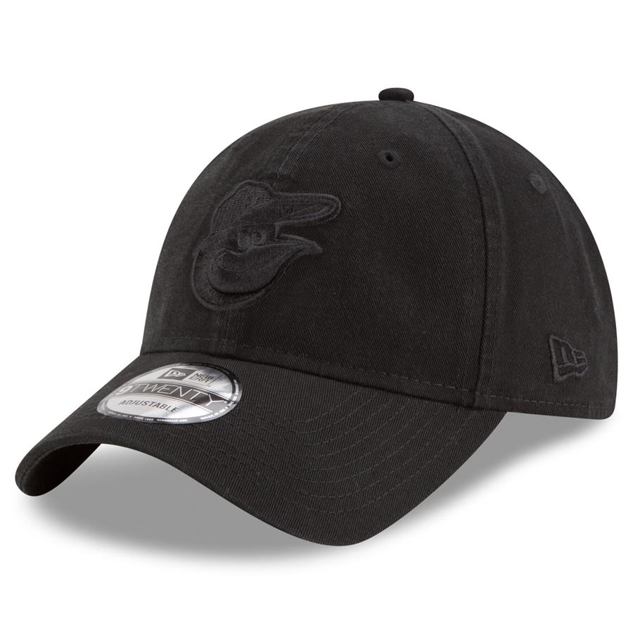 Baltimore Orioles New Era Team Tonal Core Classic 9TWENTY Adjustable Hat - Black