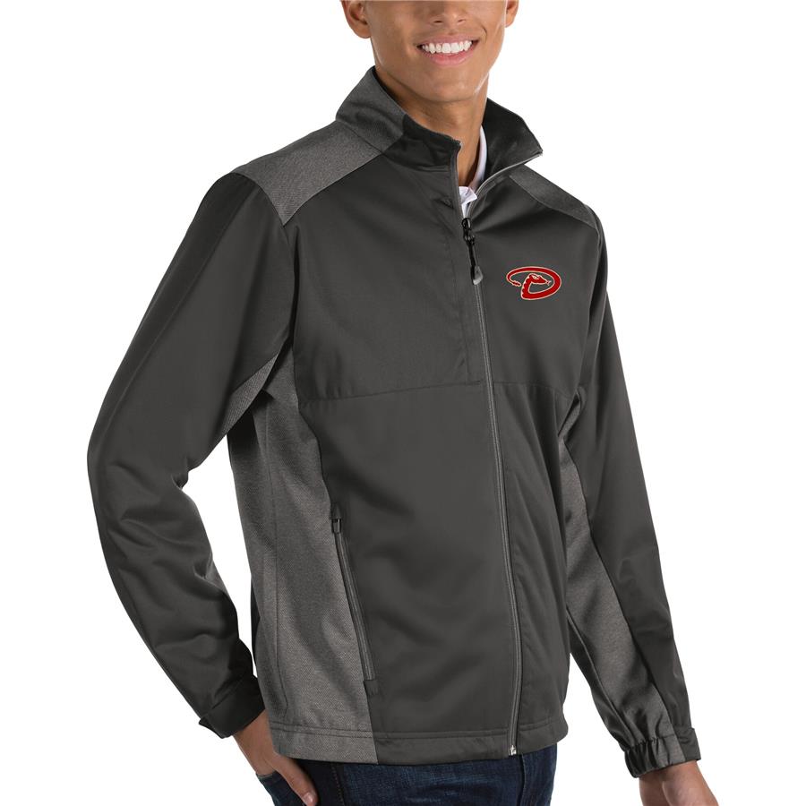 Arizona Diamondbacks Antigua Revolve Full-Zip Jacket - Charcoal
