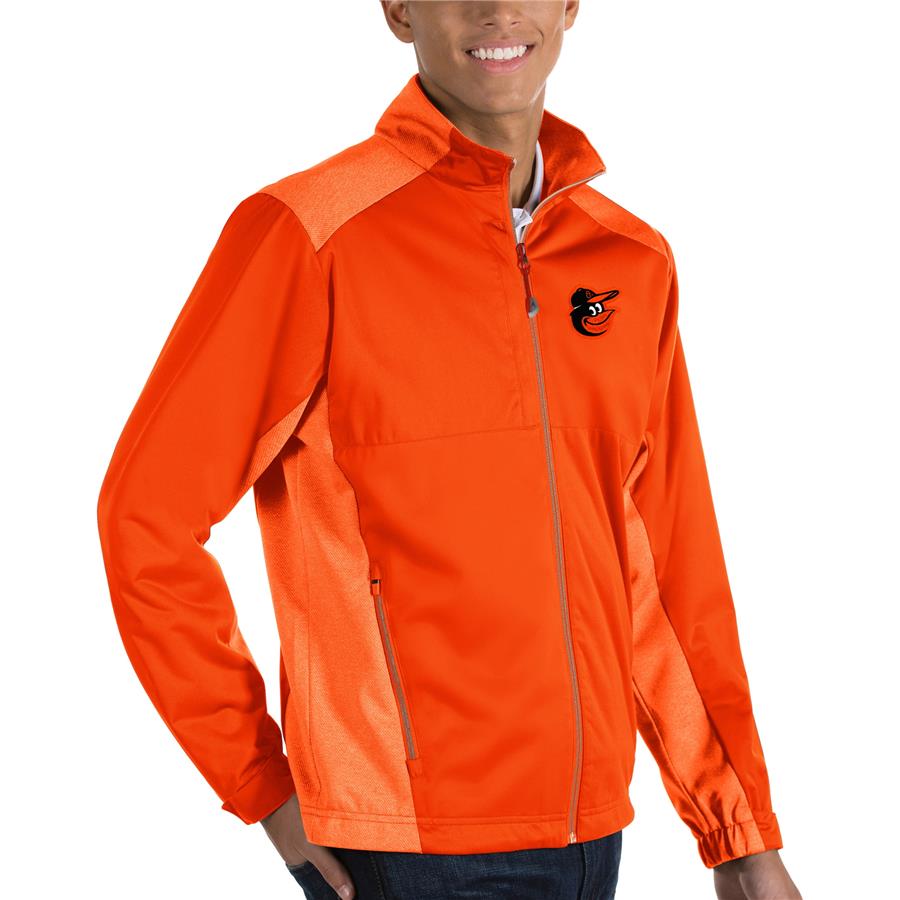 Baltimore Orioles Antigua Revolve Full-Zip Jacket - Orange