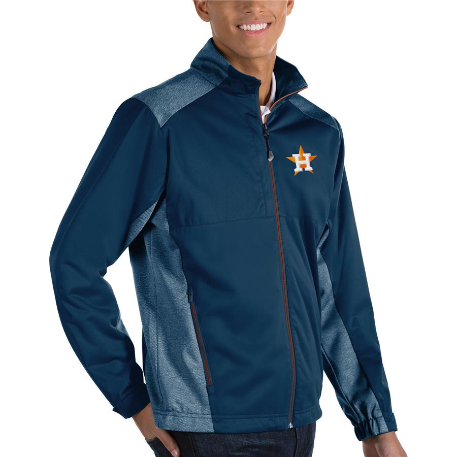 Houston Astros Antigua Revolve Full-Zip Jacket - Navy
