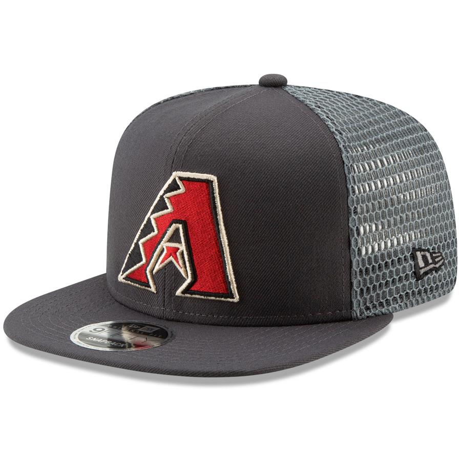 Arizona Diamondbacks New Era Mesh Fresh 9FIFTY Adjustable Snapback Hat - Graphite