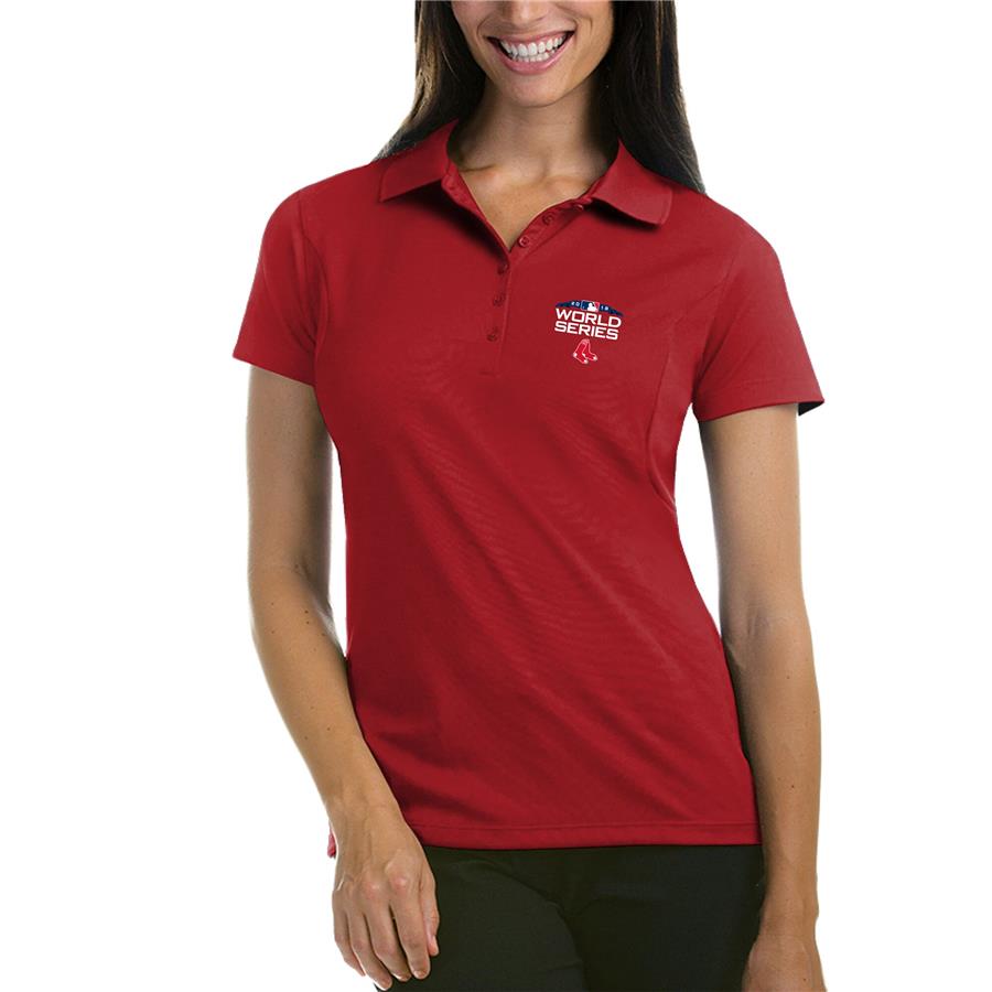 Boston Red Sox Antigua Women's 2018 World Series Bound Pique Polo - Red