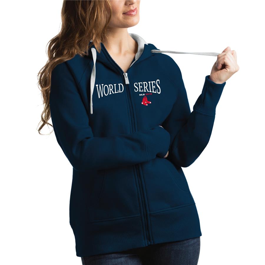 Boston Red Sox Antigua Women's 2018 World Series Bound Victory Hoodie - Navy