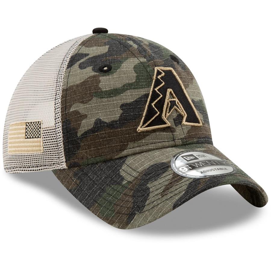 Arizona Diamondbacks New Era Honor Trucker 9TWENTY Adjustable Hat - Camo