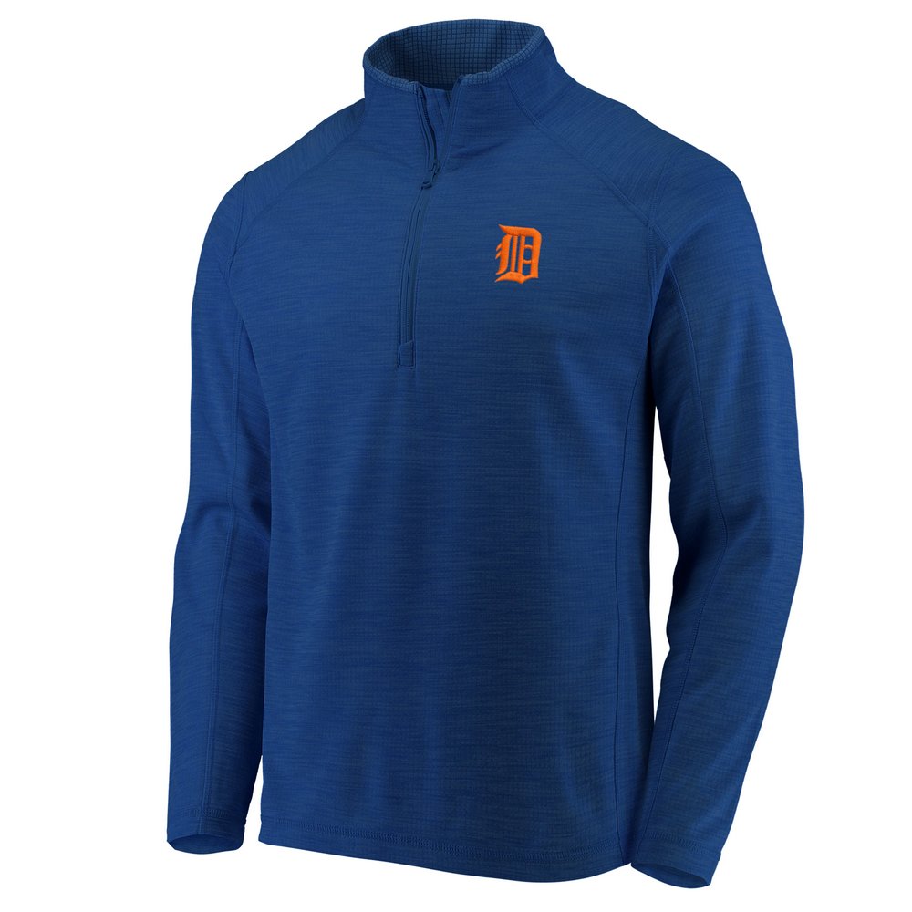 Detroit Tigers Vineyard Vines Performance Sankaty Half-Zip Pullover Jacket - Navy