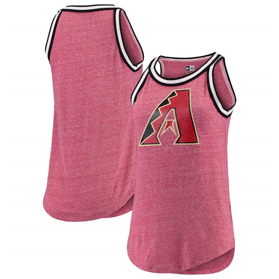 Arizona Diamondbacks New Era Women's Tri-Blend Jersey Tank Top - Red
