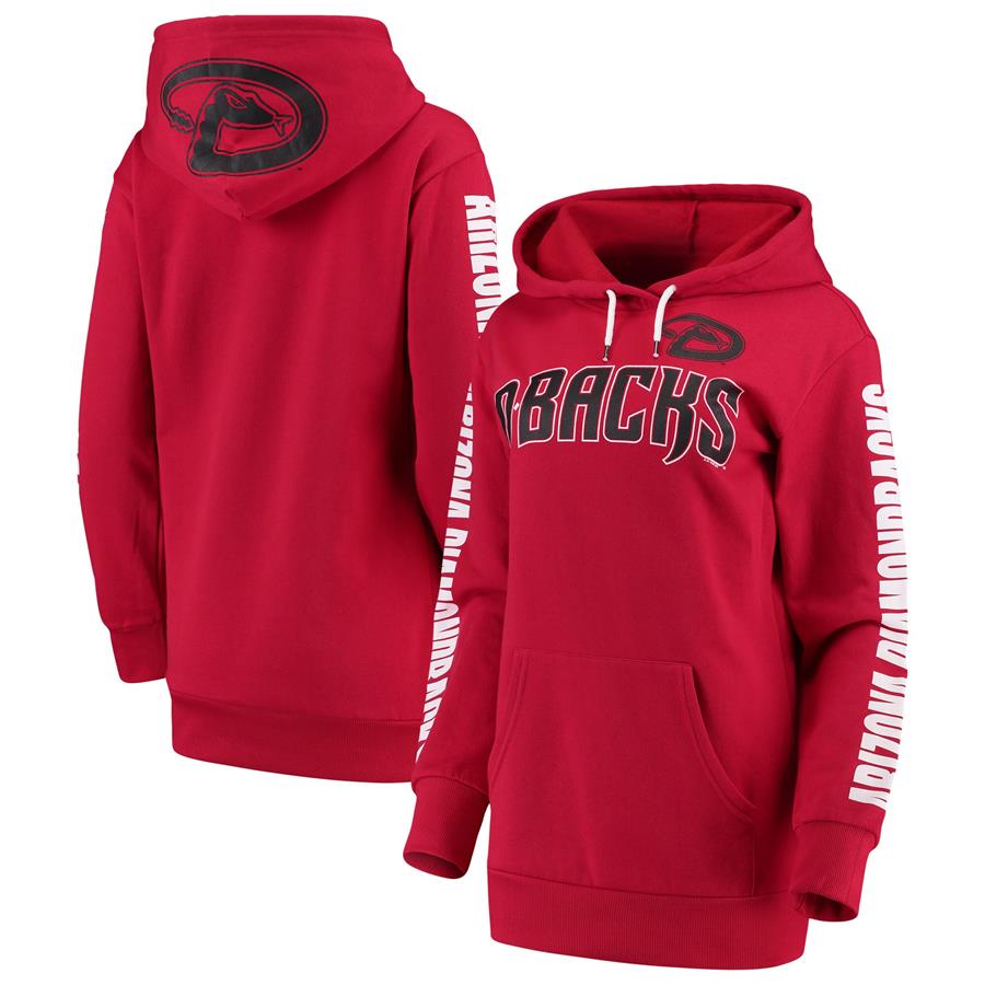 Arizona Diamondbacks G-III 4Her by Carl Banks Women's Extra Innings Pullover Hoodie - Red