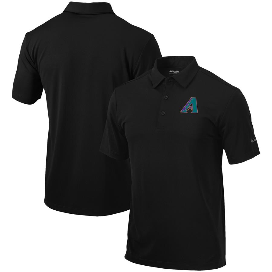 Arizona Diamondbacks Columbia Cooperstown Collection Drive Polo - Black