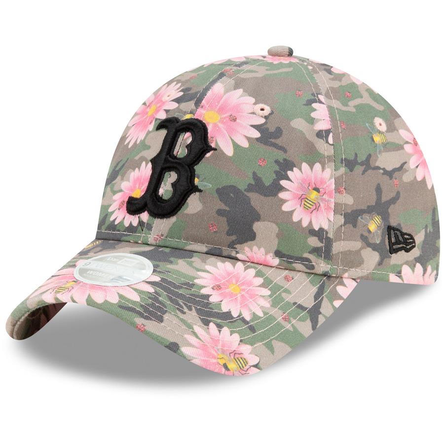 Boston Red Sox New Era Women's Floral Morning 9TWENTY Adjustable Hat - Camo