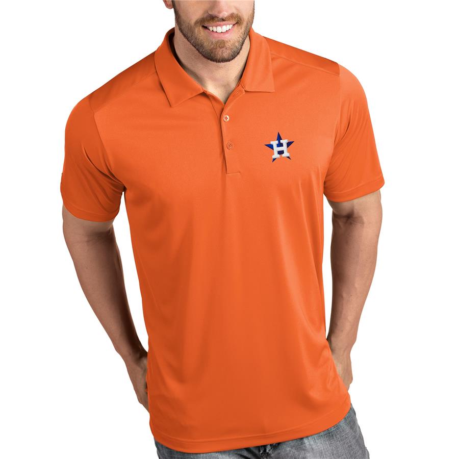 Houston Astros Antigua Tribute Polo - Orange
