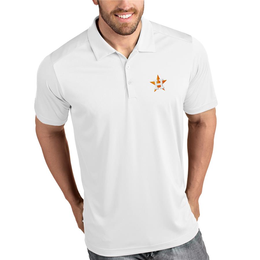 Houston Astros Antigua Tribute Polo - White