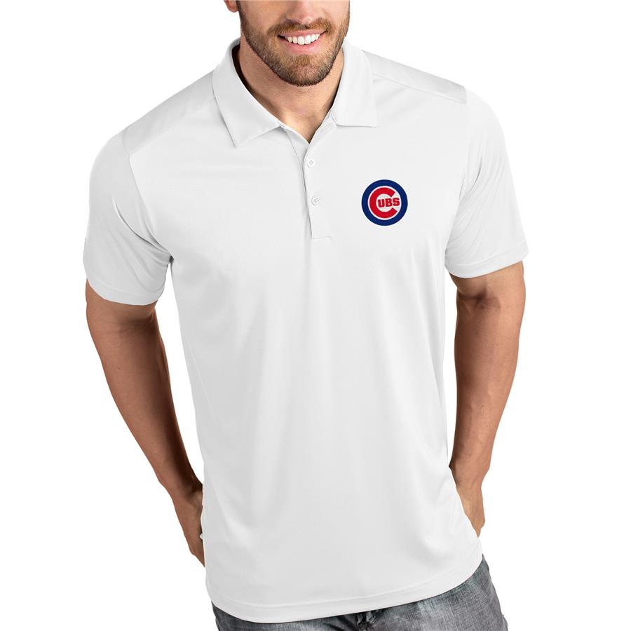 Поло Chicago Cubs Antigua Tribute (белый)