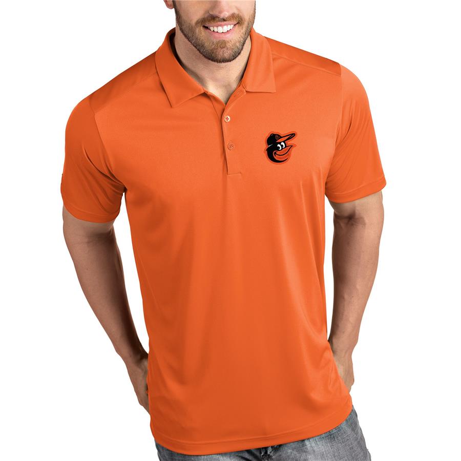Baltimore Orioles Antigua Tribute Polo - Orange