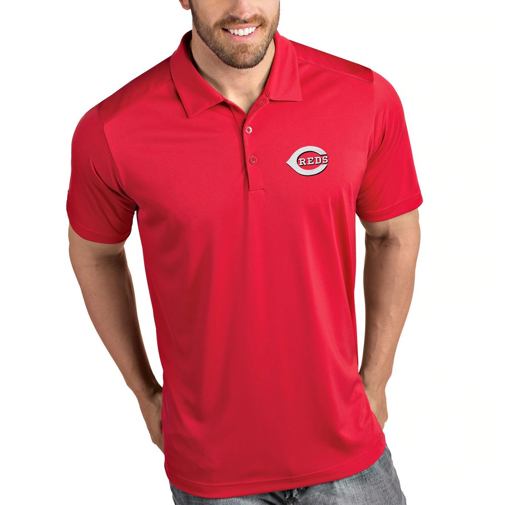 Cincinnati Reds Antigua Tribute Polo - Red