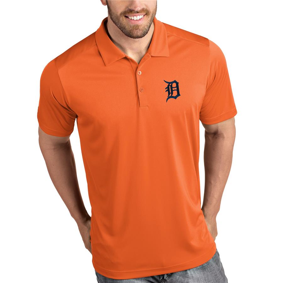 Detroit Tigers Antigua Tribute Polo - Orange