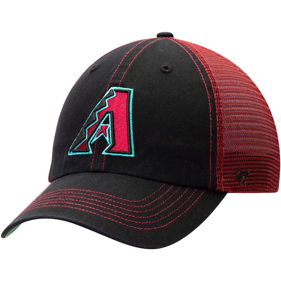 Arizona Diamondbacks '47 Trawler Clean Up Trucker Hat - Black