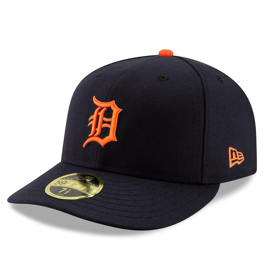 Detroit Tigers New Era Road Authentic Collection On-Field Logo Low Profile 59FIFTY Fitted Hat - Navy