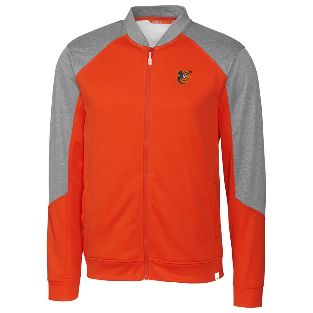 Baltimore Orioles Cutter & Buck Pop Fly Full-Zip Jacket - Orange