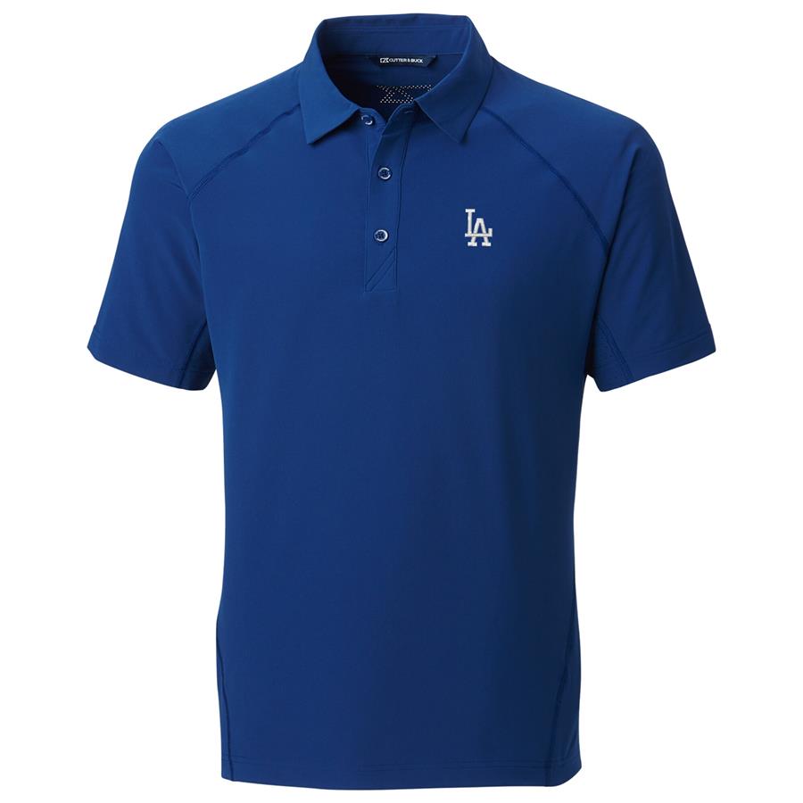 Los Angeles Dodgers Cutter & Buck Response Woven Polo - Royal
