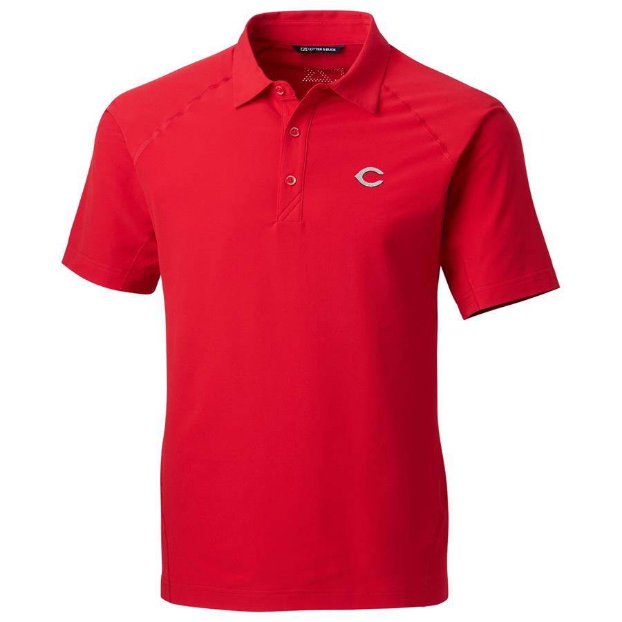 Cincinnati Reds Cutter & Buck Response Woven Polo - Red