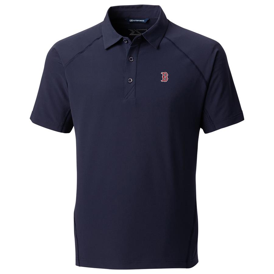 Boston Red Sox Cutter & Buck Response Woven Polo - Navy