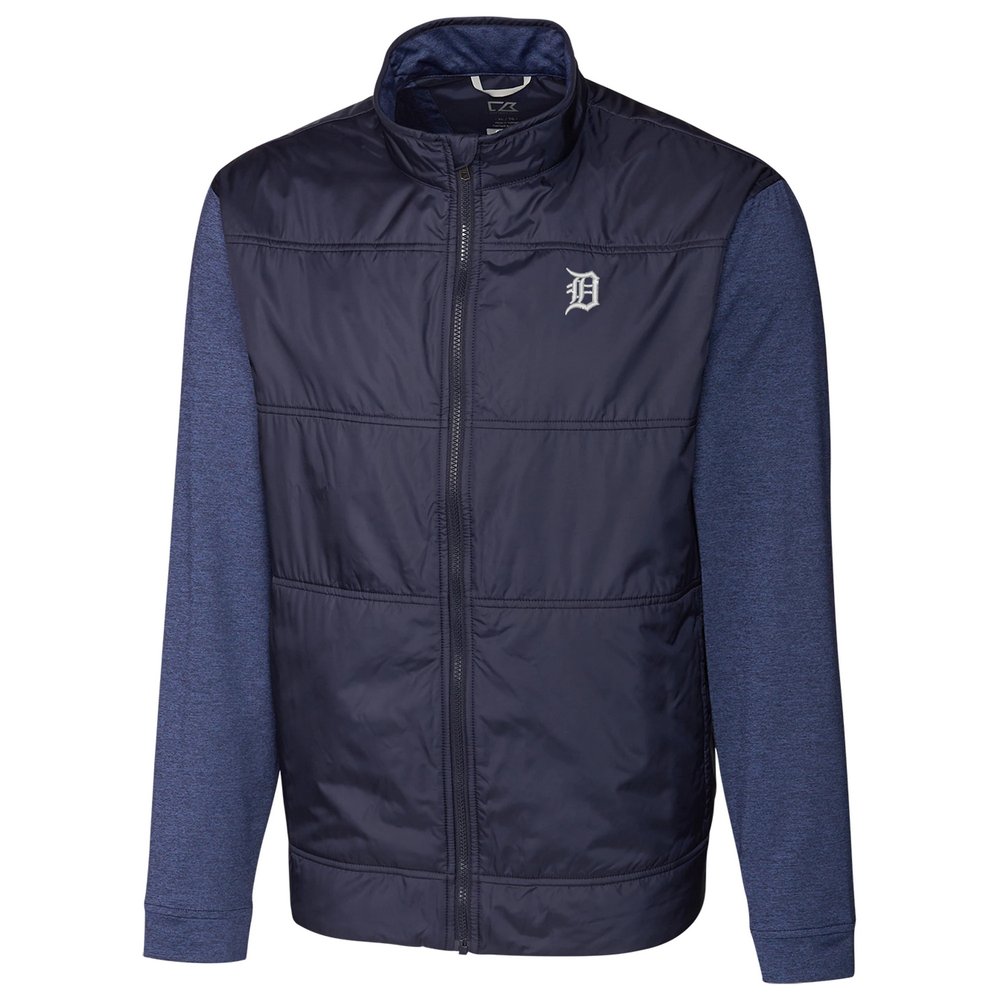 Detroit Tigers Cutter & Buck Stealth Full-Zip Jacket - Navy