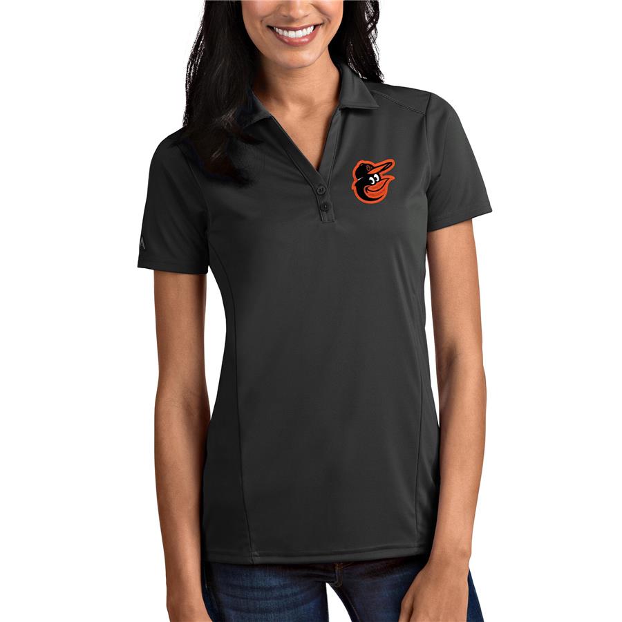 Baltimore Orioles Antigua Women's Tribute Polo - Gray