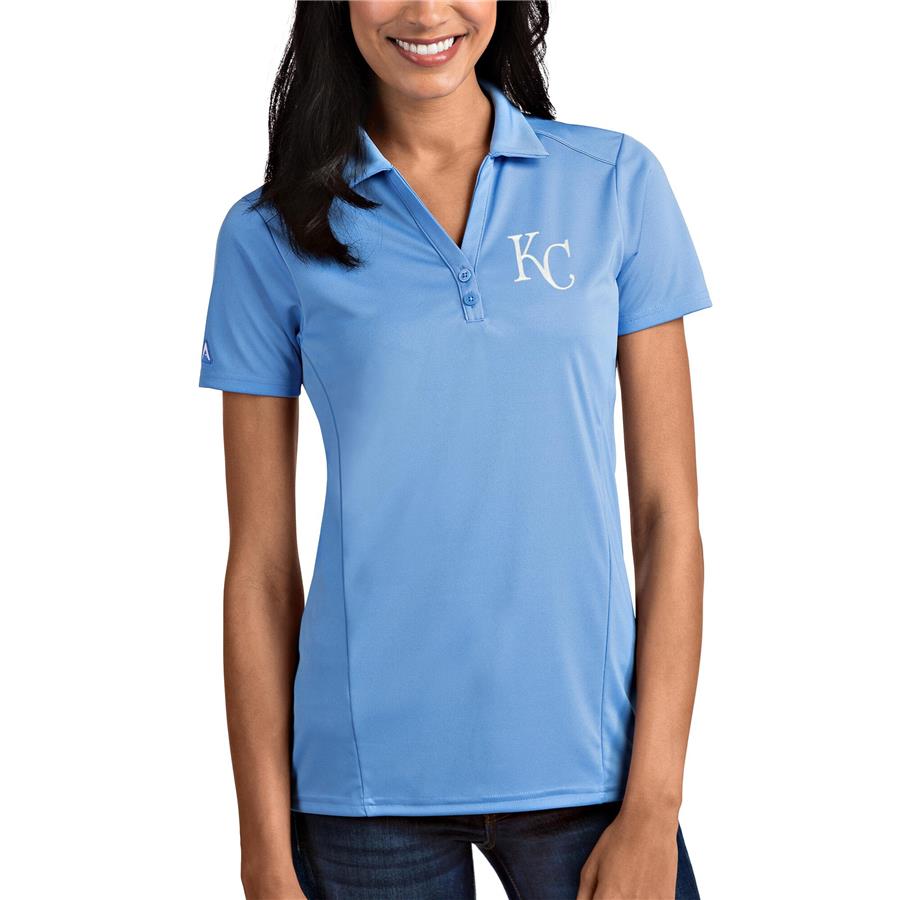 Kansas City Royals Antigua Women's Tribute Polo - Light Blue
