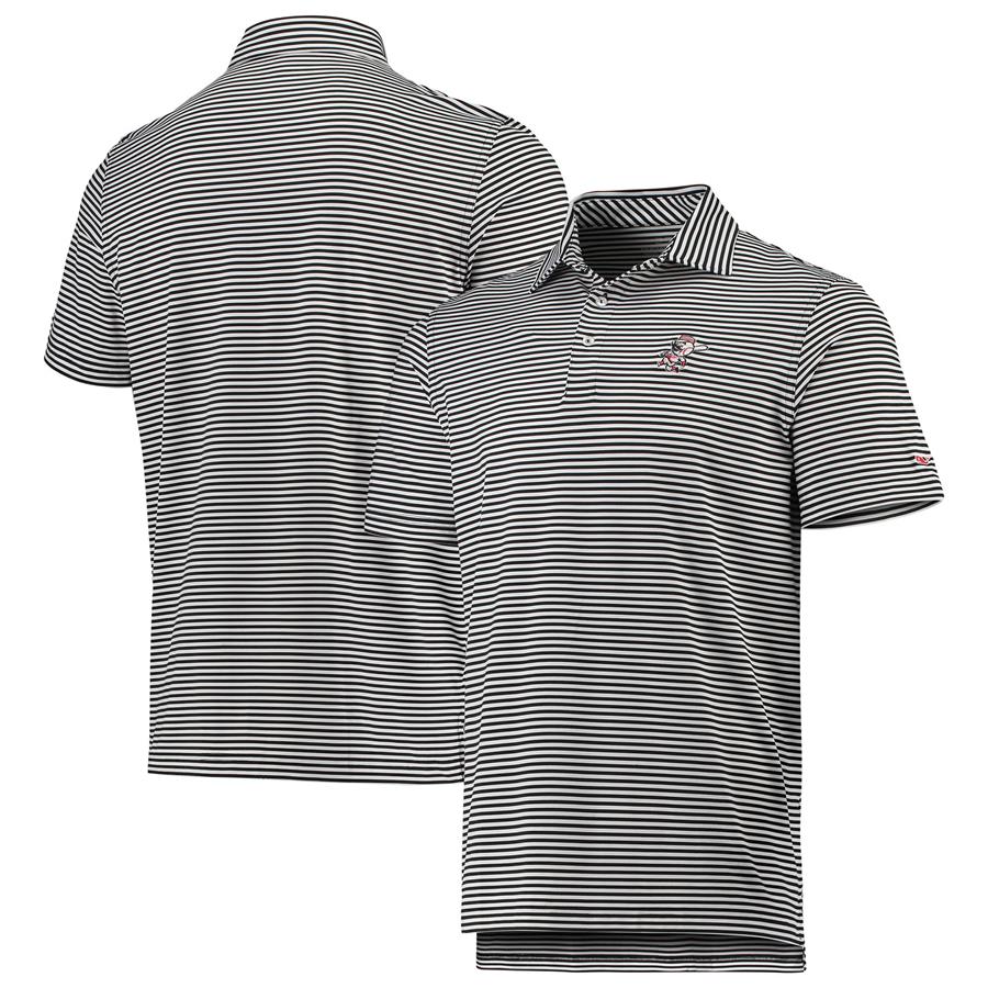 Cincinnati Reds Vineyard Vines Winstead Sankaty Stripe Polo - Black