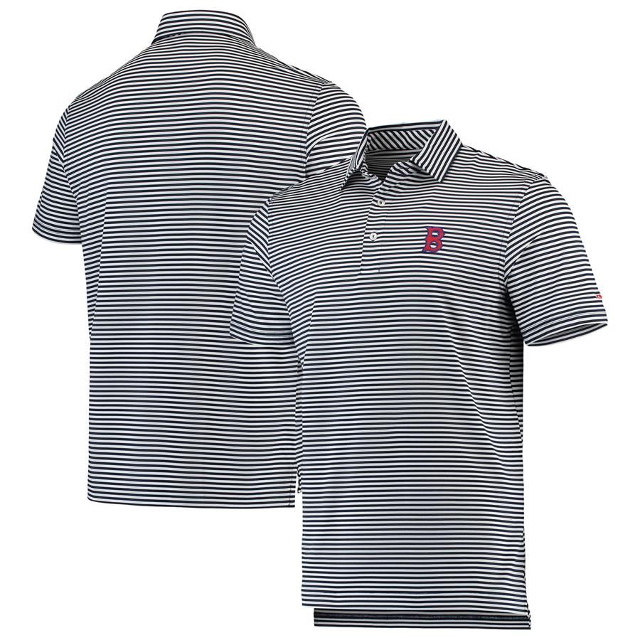 Boston Red Sox Vineyard Vines Winstead Sankaty Stripe Polo - Navy
