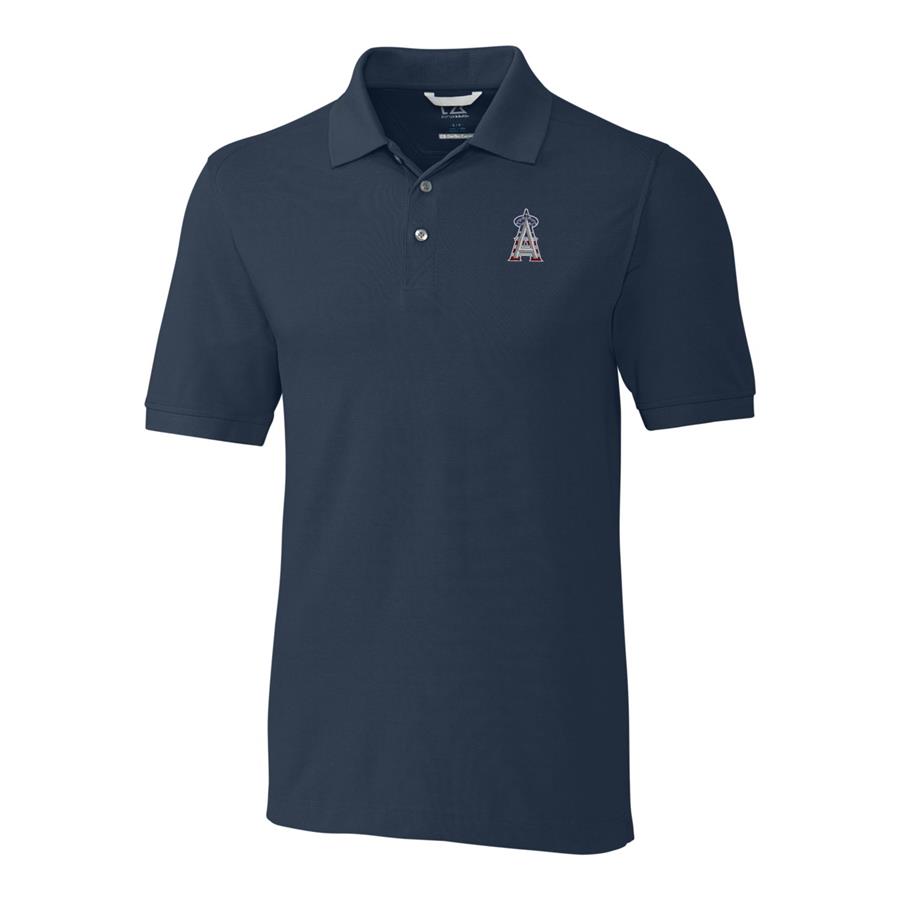 Los Angeles Angels Cutter & Buck Stars & Stripes Advantage Polo - Navy