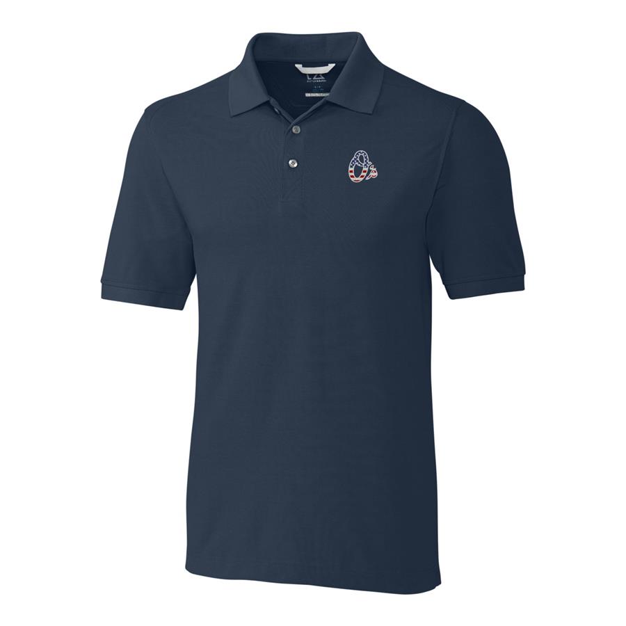 Baltimore Orioles Cutter & Buck Stars & Stripes Advantage Polo - Navy