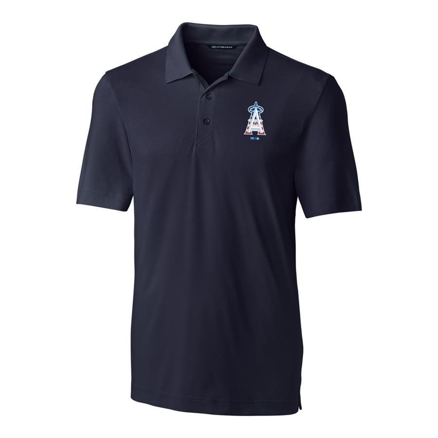 Los Angeles Angels Cutter & Buck Stars & Stripes Forge Polo - Navy