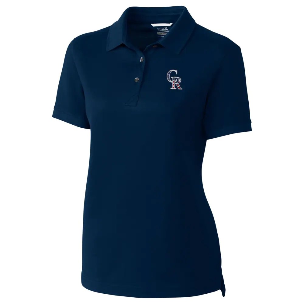 Colorado Rockies Cutter & Buck Women's Advantage Polo - Navy