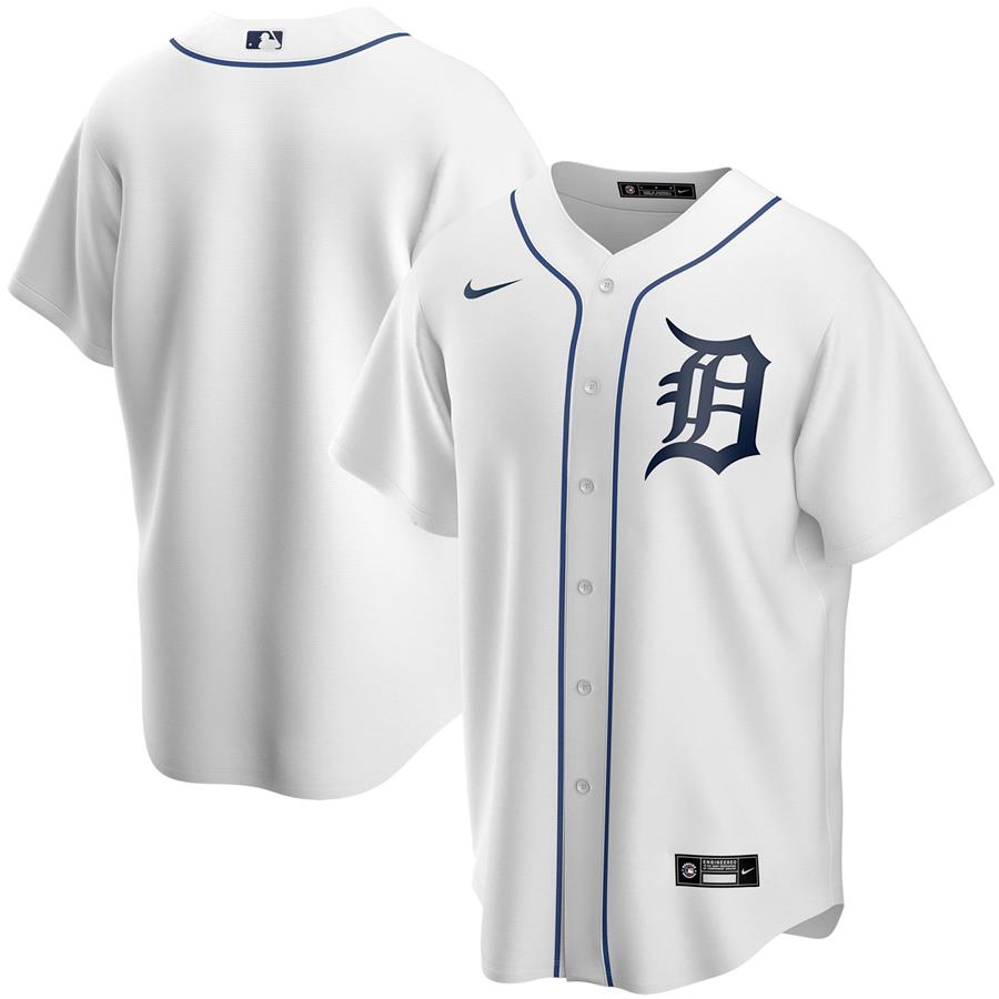 Detroit Tigers Nike Home Replica Team Jersey - White