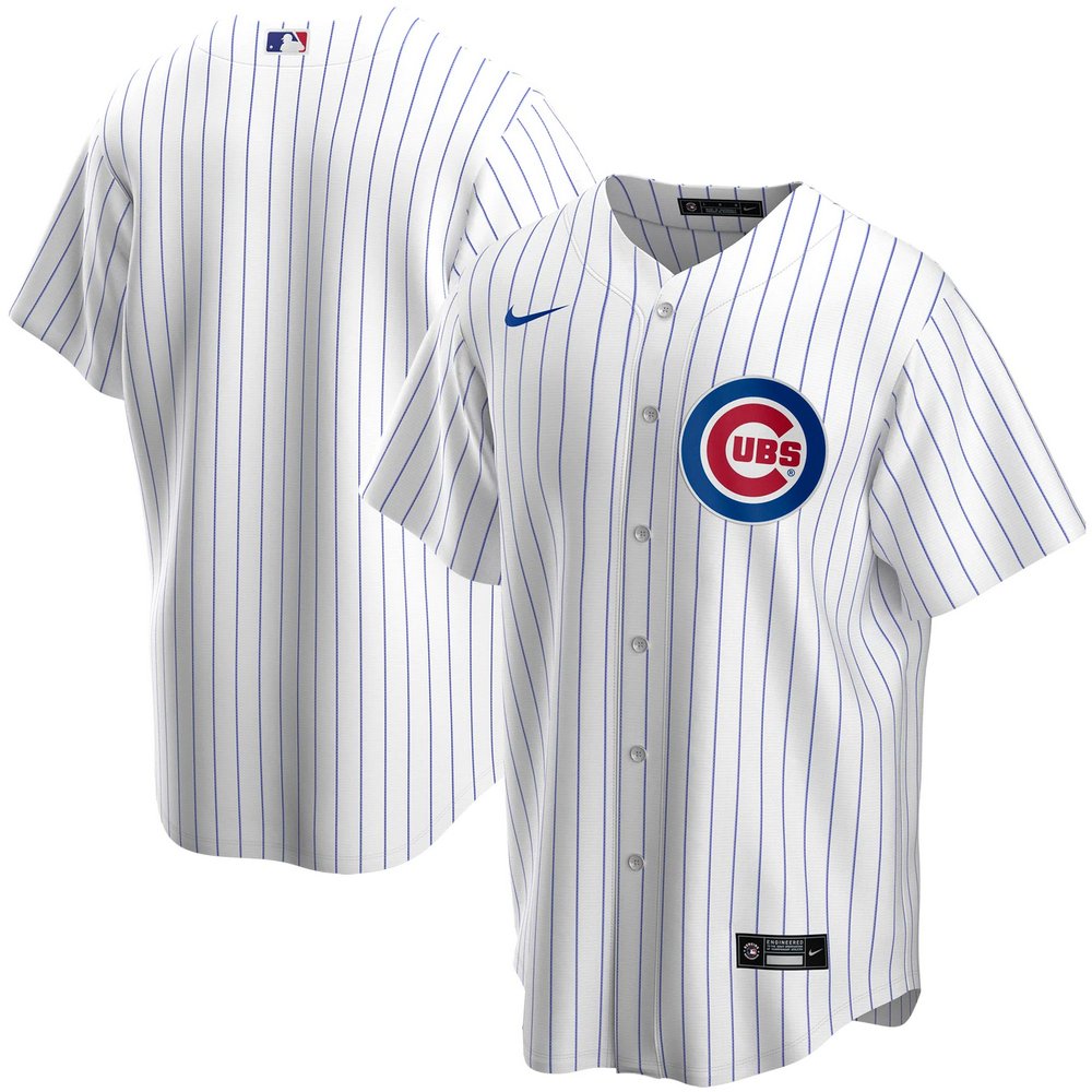 Chicago Cubs Nike Home Replica Team Jersey - White