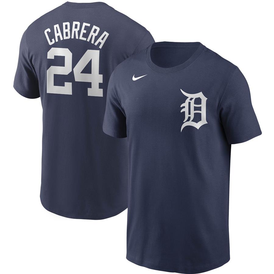 Miguel Cabrera Detroit Tigers Nike Name & Number T-Shirt - Navy