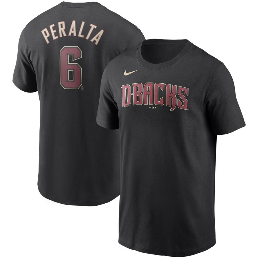 David Peralta Arizona Diamondbacks Nike Name & Number T-Shirt - Black