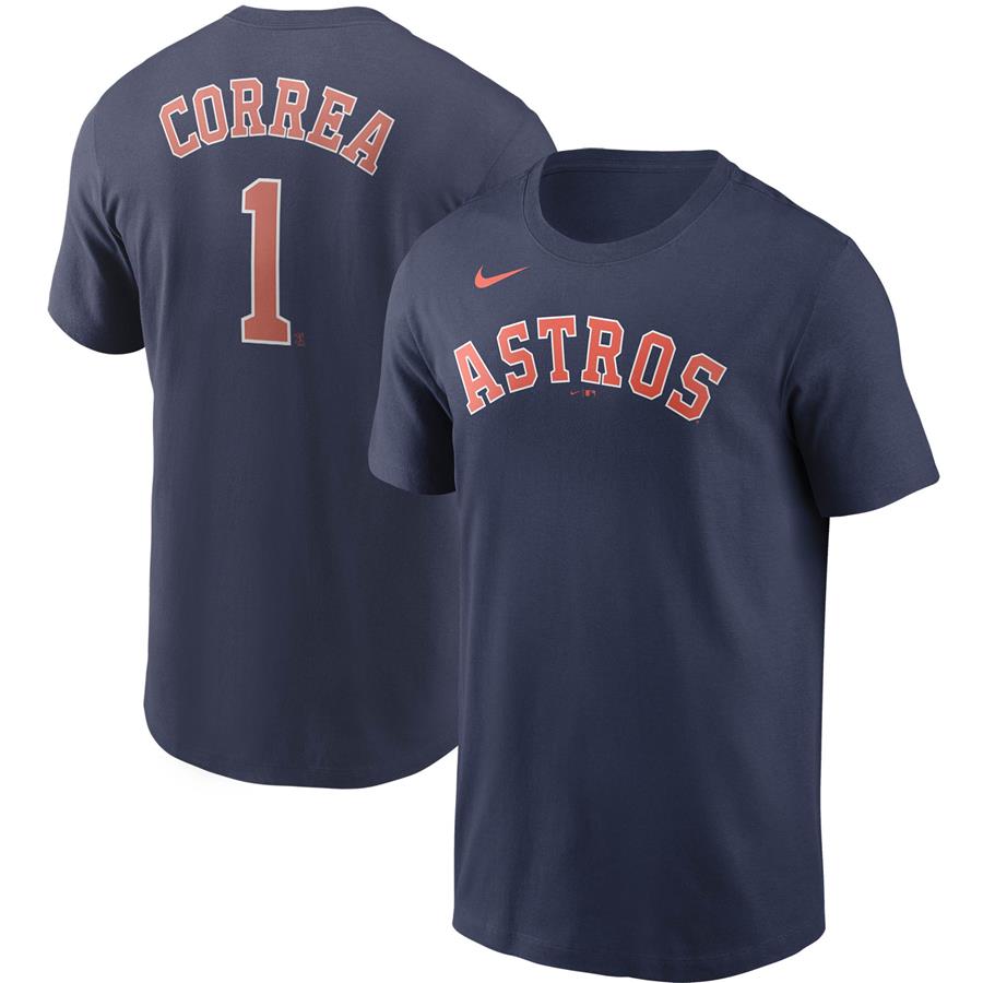 Carlos Correa Houston Astros Nike Name & Number Team T-Shirt - Navy
