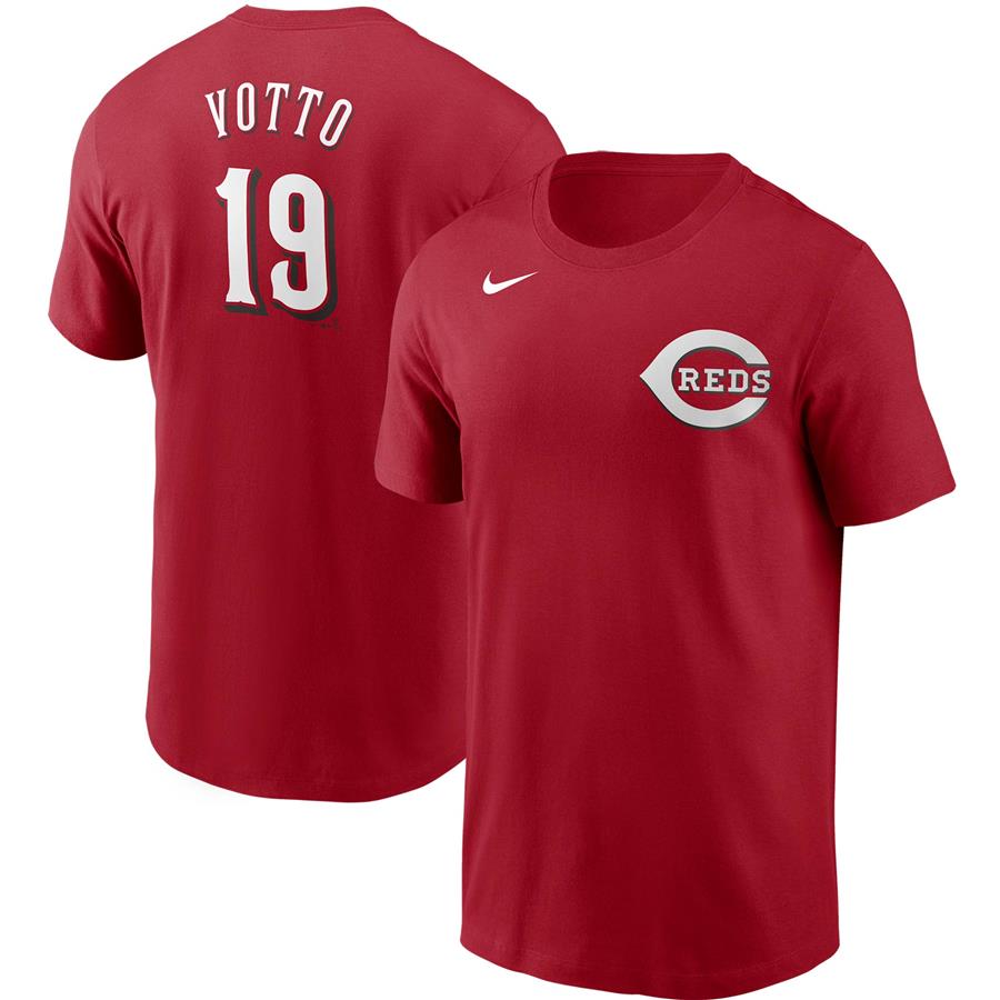 Joey Votto Cincinnati Reds Nike Name & Number T-Shirt - Red