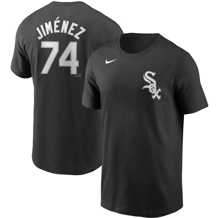 Eloy Jimenez Chicago White Sox Nike Name & Number T-Shirt - Black