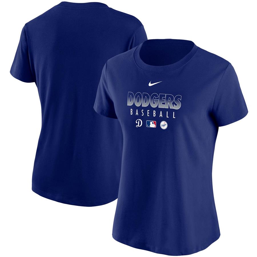 Los Angeles Dodgers Nike Women's Authentic Collection Performance T-Shirt - Royal