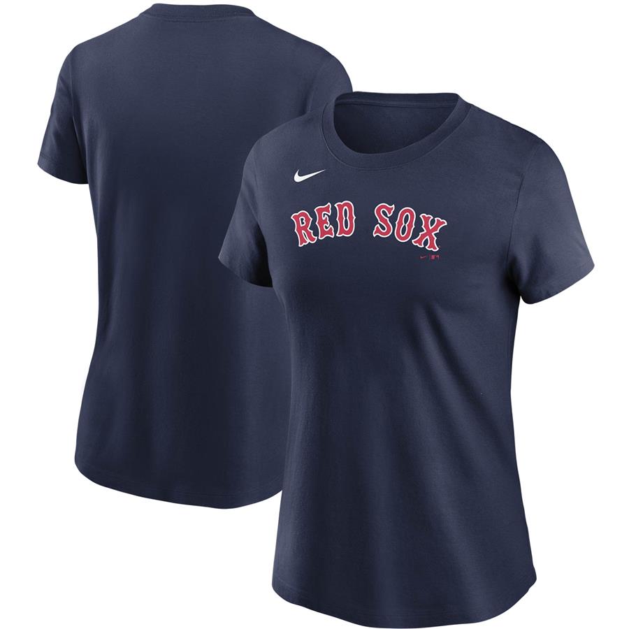 Boston Red Sox Nike Women's Wordmark T-Shirt - Navy