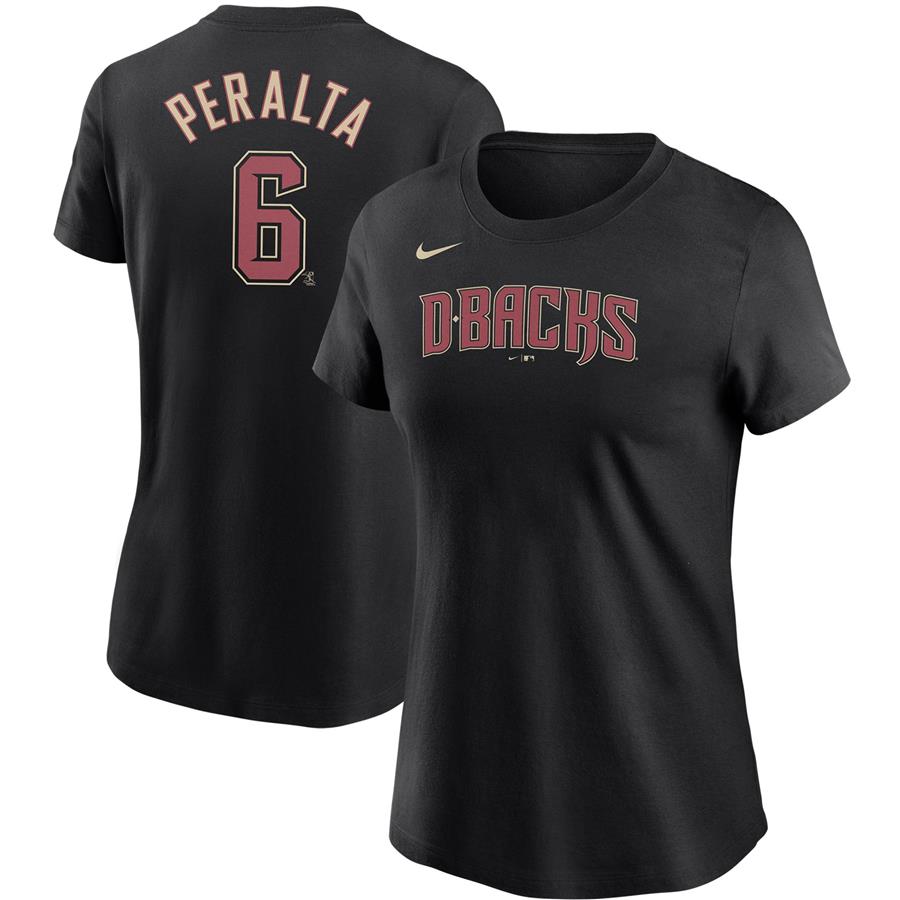 David Peralta Arizona Diamondbacks Nike Women's Name & Number T-Shirt - Black